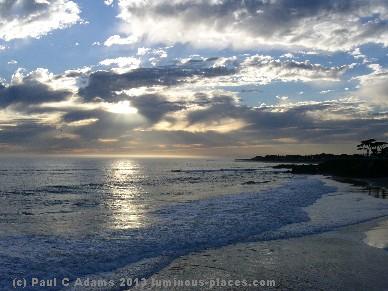 clouds over
                          bay