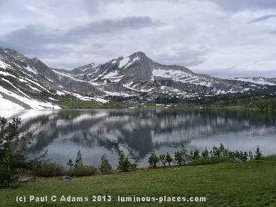 lake in
                          high sierra mountains