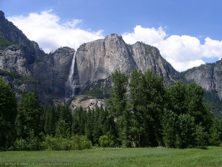 Tall waterfall yosemite