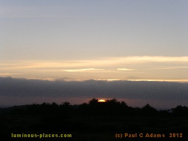 sunset, N.
                          California coast